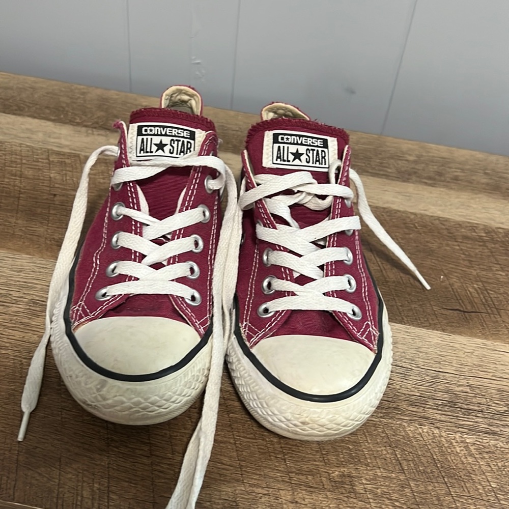 Maroon Low Top Converse